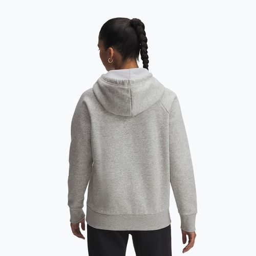 Кофта жіноча Under Armour Rival Feelce Shimmer Hoody mod gray light heather/iridescent