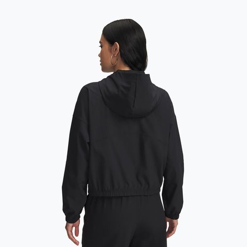 Куртка жіноча Under Armour Rival Woven Hoody black/black/white