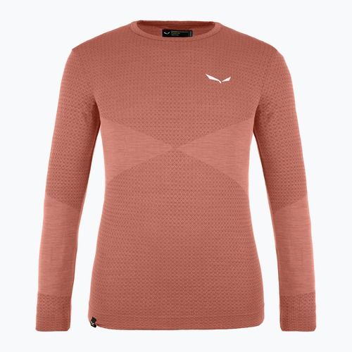 Лонгслів термічний дитячий Salewa Zebru Med Warm AMR etruscan red