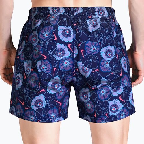 Шорти для плавання чоловічі Nike Multi Poppy Print 5" Volley midnight navy