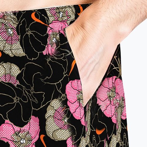 Шорти для плавання чоловічі Nike Multi Poppy Print 5" Volley black