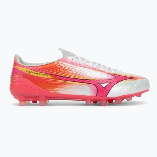 Кросівки футбольні Mizuno Alpha III Japan AG white/fuchsia purple