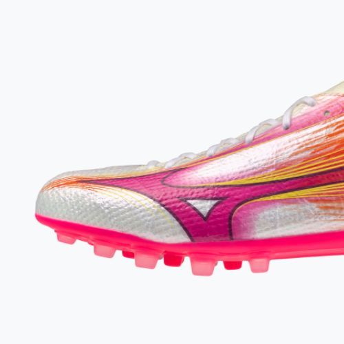 Кросівки футбольні Mizuno Alfa III Elite AG white/fuchsia purple
