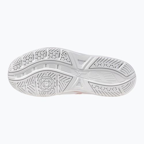 Кросівки волейбольні жіночі Mizuno Cyclone Speed 5 white/rose elegance/lava falls