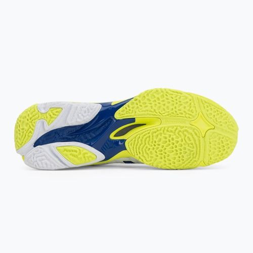Кросівки волейбольні Mizuno Wave Lightning Elite Mid white/lighting yellow/dazzling blue