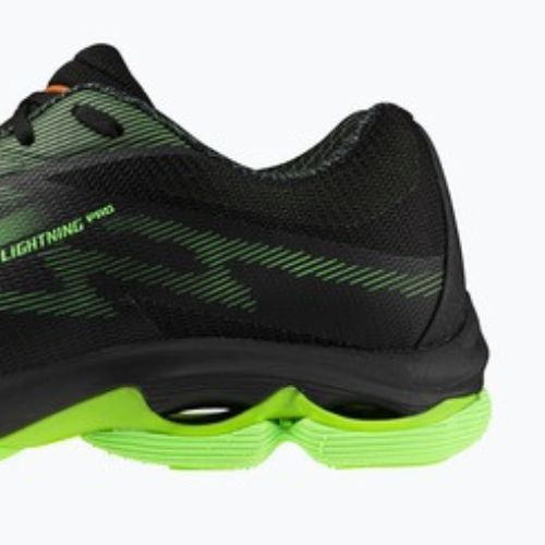Кросівки волейбольні Mizuno Wave Lightning Pro black/gloving apple/mandarin orange