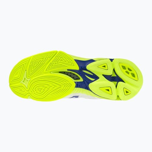 Кросівки волейбольні Mizuno Wave Lightning Pro Mid white/lighting yellow/dazzling blue