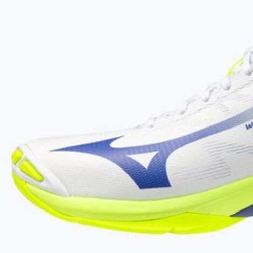 Кросівки волейбольні Mizuno Wave Lightning Pro Mid white/lighting yellow/dazzling blue
