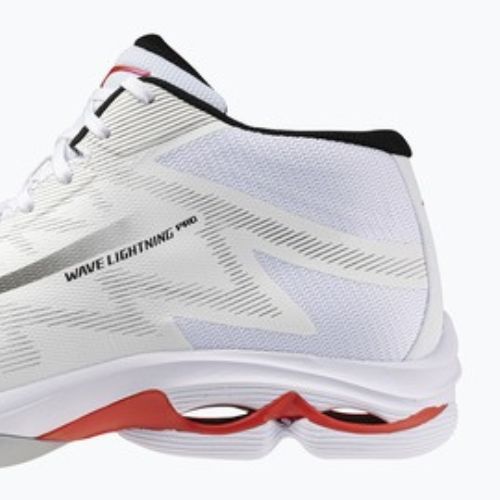 Кросівки волейбольні Mizuno Wave Lightning Pro Mid white/black/fiery red