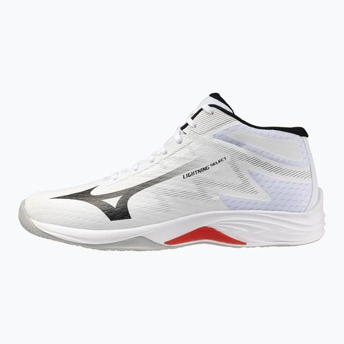 Кросівки волейбольні Mizuno Lightning Select Mid white/black/fiery red