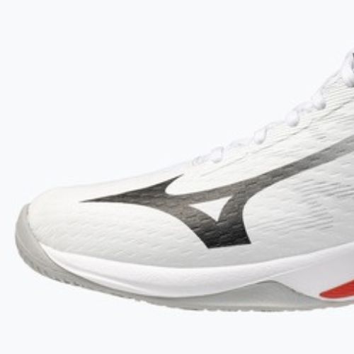 Кросівки волейбольні Mizuno Lightning Select Mid white/black/fiery red