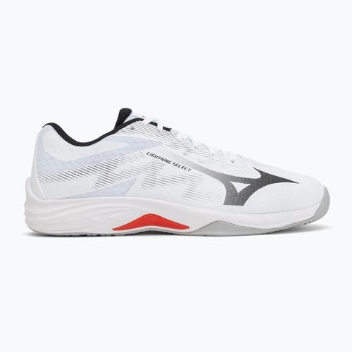 Кросівки волейбольні Mizuno Lightning Select white/black/fiery red