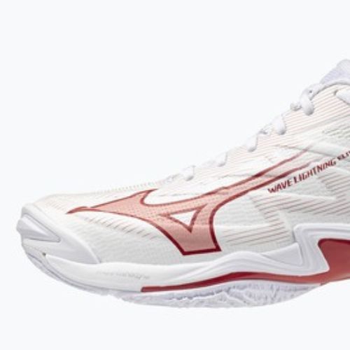 Кросівки волейбольні жіночі Mizuno Wave Lightning Elite white/rose elegance/lava falls