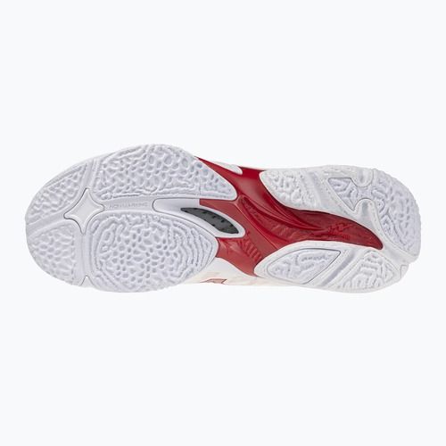 Кросівки волейбольні жіночі Mizuno Wave Lightning Elite Mid white/rose elegance/lava falls