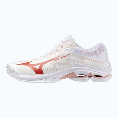 Кросівки волейбольні жіночі Mizuno Wave Lightning Pro white/rose elegance/lava falls