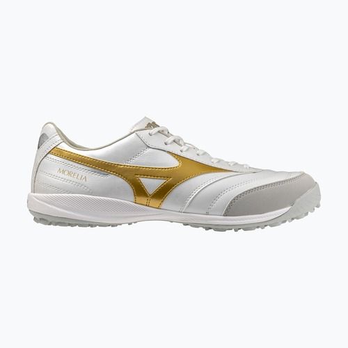 Кросівки футбольні Mizuno Morelia Sala Pro TF white/football gold/galaxy silver