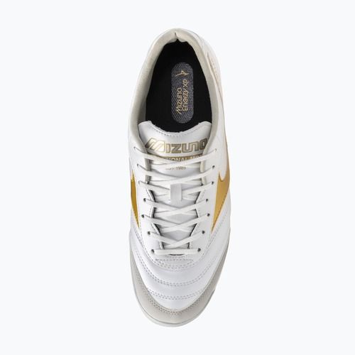Кросівки футбольні Mizuno Morelia Sala Pro TF white/football gold/galaxy silver