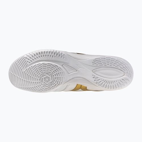 Кросівки футбольні Mizuno Morelia Sala Pro IN white/football gold/galaxy sil