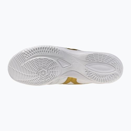 Кросівки футбольні Mizuno Morelia Sala Elite IN white/football gold/galaxy sil