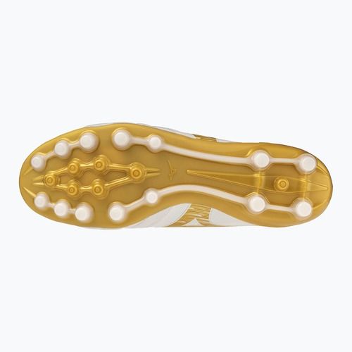 Кросівки футбольні Mizuno Morelia Neo IV Beta Elite AG white/mp gold/cool gray 3c