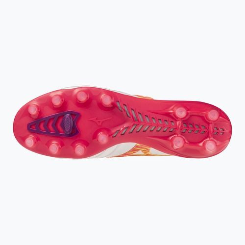 Кросівки футбольні Mizuno Morelia Neo IV Beta Japan FG white/pink tetra/fuchsia purple
