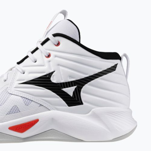 Кросівки волейбольні Mizuno Wave Momentum Pro Mid white/black/fiery red
