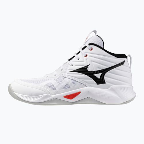 Кросівки волейбольні Mizuno Wave Momentum Pro Mid white/black/fiery red