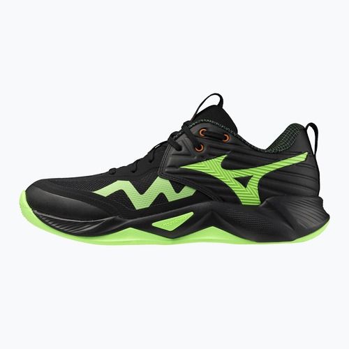 Кросівки волейбольні Mizuno Wave Momentum Pro black/glowing apple/mandarin orange