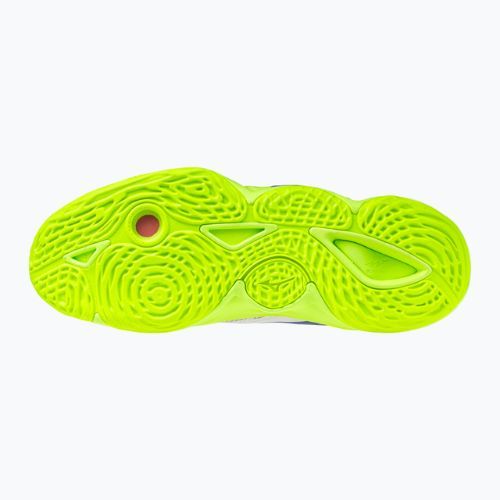 Кросівки волейбольні Mizuno Wave Momentum Elite white/lightning yellow/dazzling blue