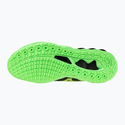 Кросівки волейбольні Mizuno Wave Luminous 3 black/glowing apple/mandarin orange