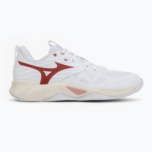 Кросівки волейбольні жіночі Mizuno Wave Momentum Pro white/rose elegance/lava falls