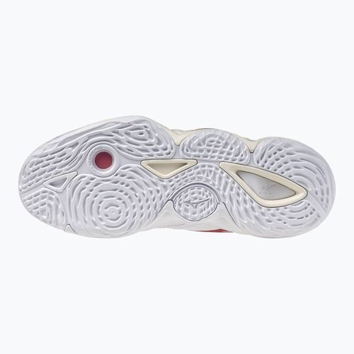 Кросівки волейбольні жіночі  Mizuno Wave Momentum Elite Mid white/rose elegance/lava falls