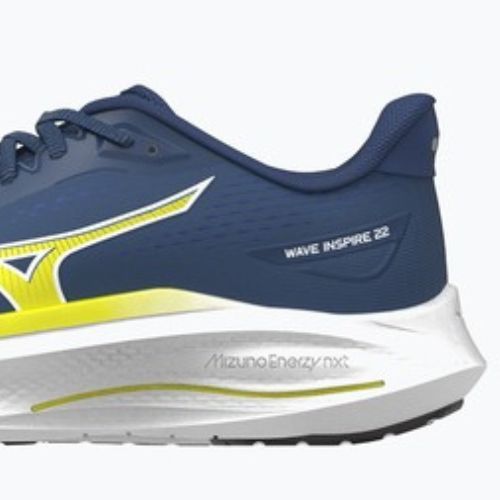 Кросівки для бігу чоловічі Mizuno Wave Inspire 22 estate blue/lightning yellow