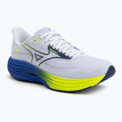 Кросівки для бігу чоловічі Mizuno Wave Rider 29 estate blue/white/lighning yellow
