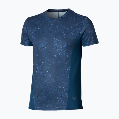Футболка для бігу чоловіча  Mizuno Active DryAeroFlow Graphic estate blue