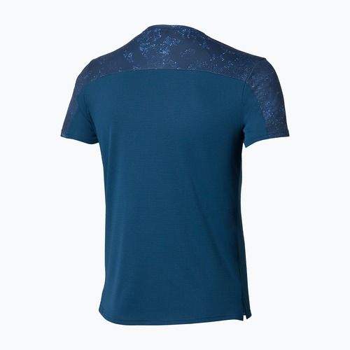Футболка для бігу чоловіча  Mizuno Active DryAeroFlow Graphic estate blue
