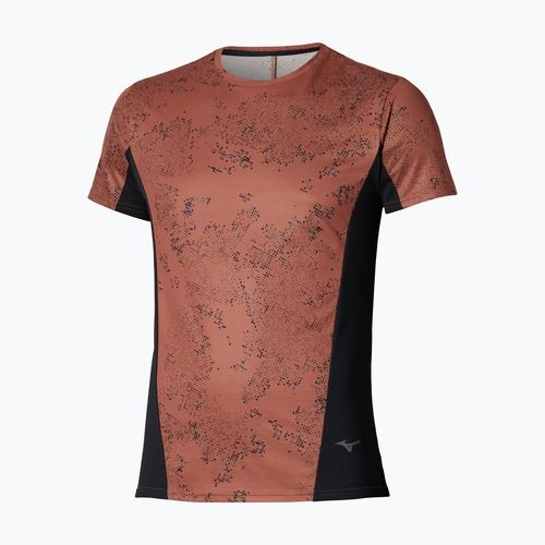 Футболка для бігу чоловіча Mizuno Active DryAeroFlow Graphic copper brown