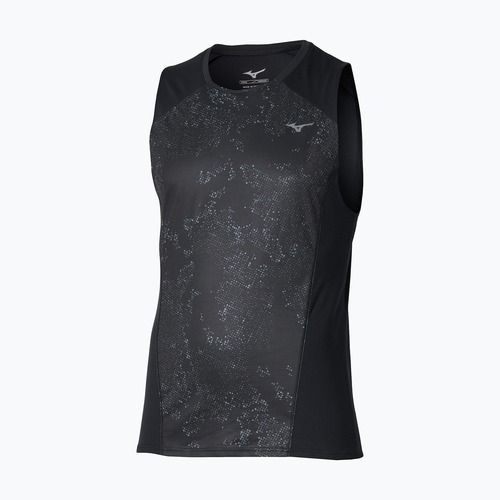 Футболка для бігу чоловіча Mizuno Active DryAeroFlow Graphic Tank Top black/gray