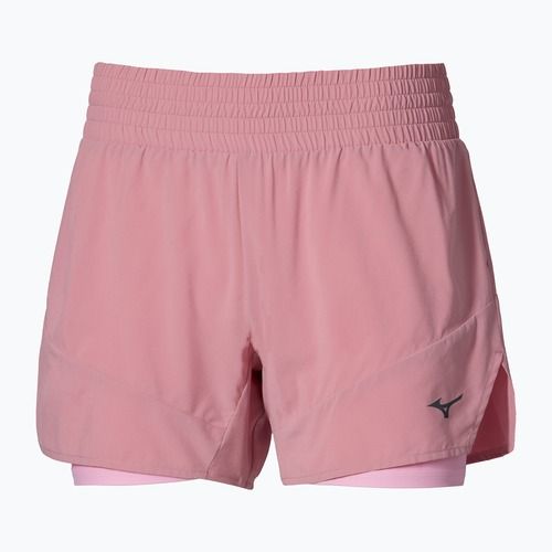 Шорти для бігу жіночі Mizuno Active 2in1 4.5 rose elegance