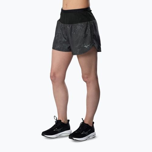 Шорти для бігу жіночі Mizuno Active Graphic Multi Pocket black