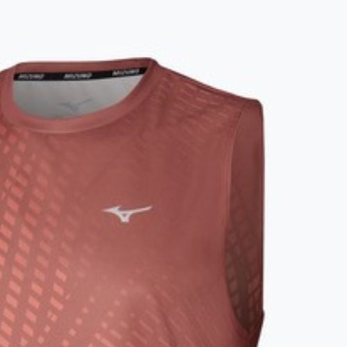 Футболка для бігу чоловіча Mizuno Core Graphic Sleeveless copper brown