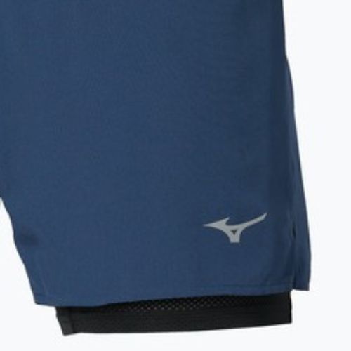 Шорти для бігу чоловічі Mizuno Core 5.5 Inches 2in1 estate blue