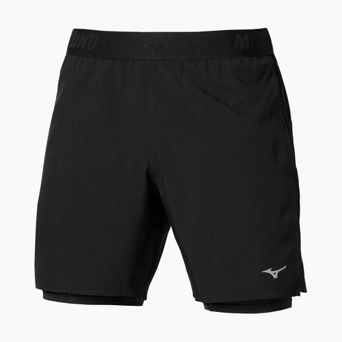 Шорти для бігу чоловічі Mizuno Core 5.5 Inches 2in1 black