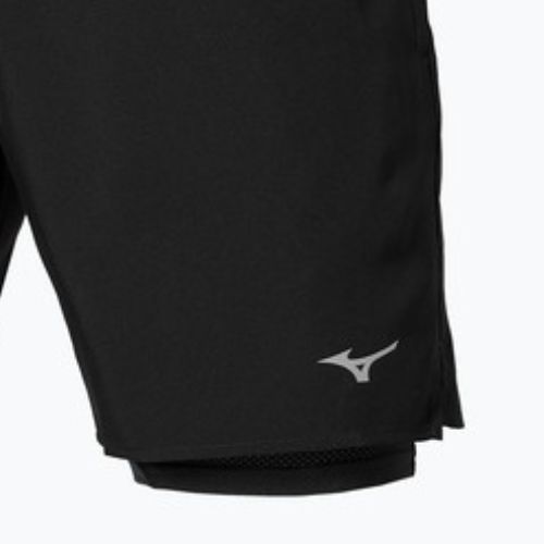 Шорти для бігу чоловічі Mizuno Core 5.5 Inches 2in1 black