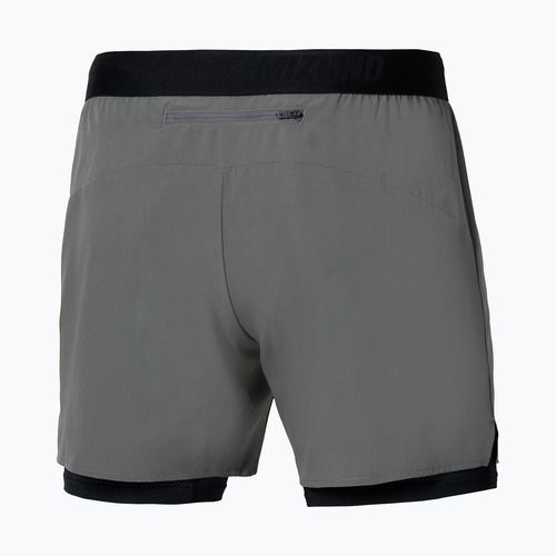 Шорти для бігу чоловічі Mizuno Core 5.5 Inches 2in1 lava smoke