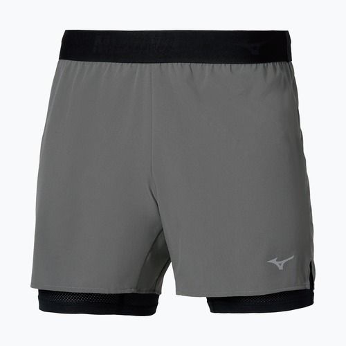 Шорти для бігу чоловічі Mizuno Core 5.5 Inches 2in1 lava smoke
