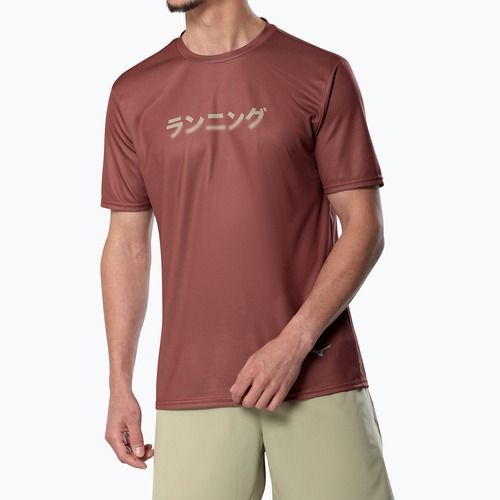Чоловіча бігова футболка Mizuno Core Graphic Tee copper brown