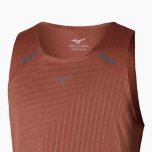 Футболка для бігу чоловіча Mizuno Tech Light Tank copper brown