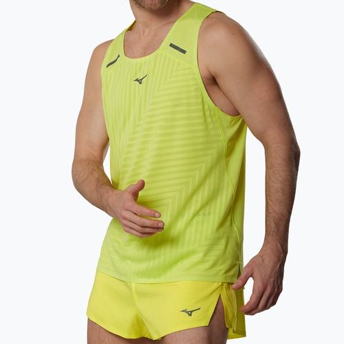 Футболка для бігу чоловіча Mizuno Tech Light Tank lightning yellow