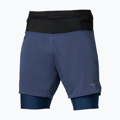 Шорти для бігу чоловічі Mizuno Trail Multipocket 2in1 estate blue